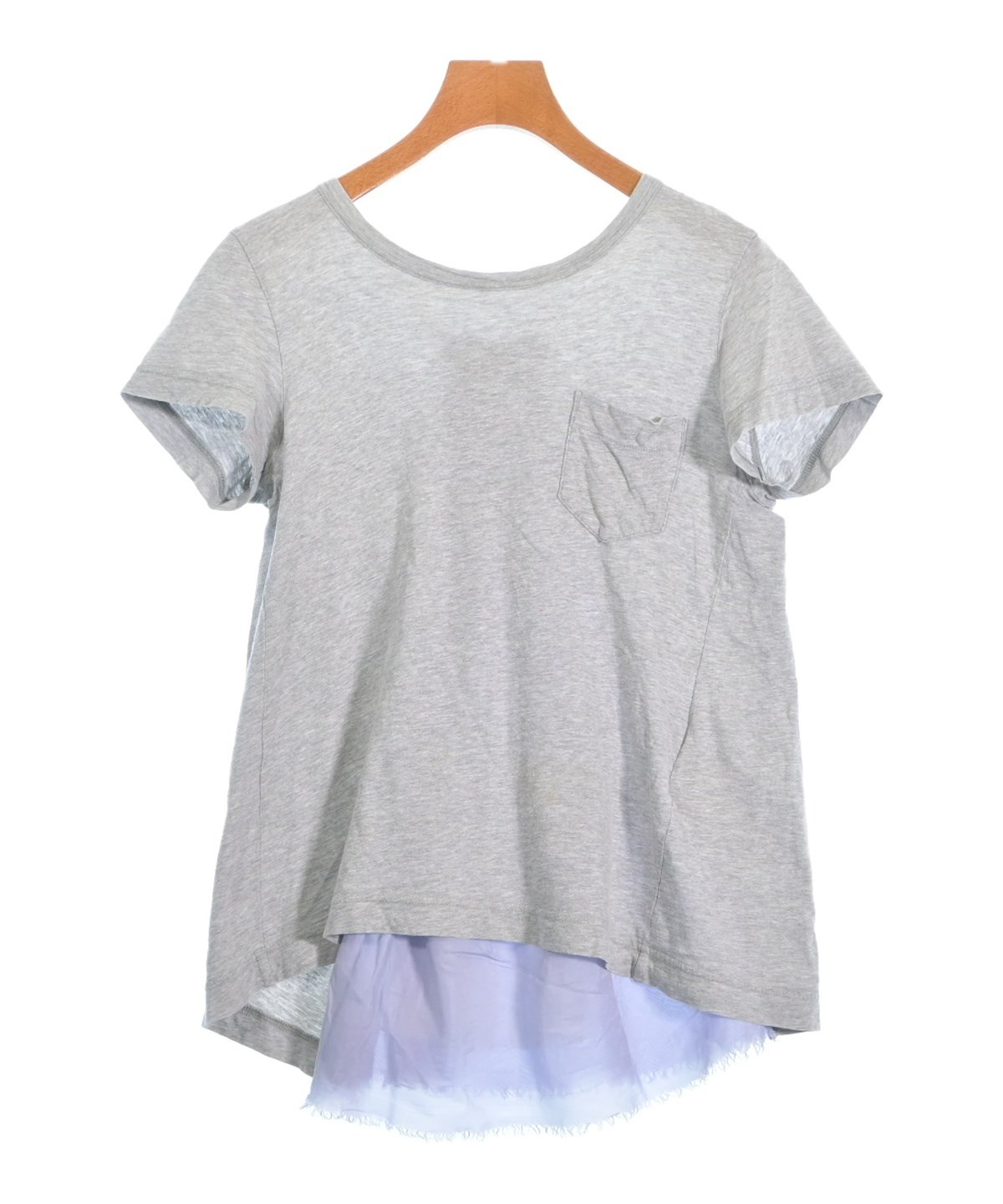 sacai（サカイ）Tシャツ・カットソー グレー サイズ:1(S位) レディース