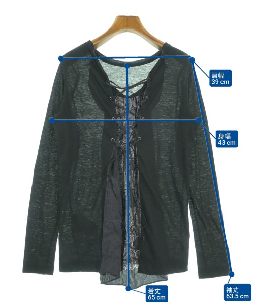sacai（サカイ）Tシャツ・カットソー 黒 サイズ:3(L位) レディース/2200621103038