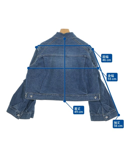 sacai（サカイ）デニムジャケット 青 サイズ:1(S位) レディース/2200623379233
