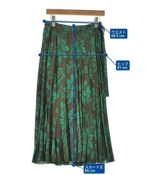 sacai（サカイ）ロング・マキシ丈スカート 茶 サイズ:3(L位) レディース/2200638509038