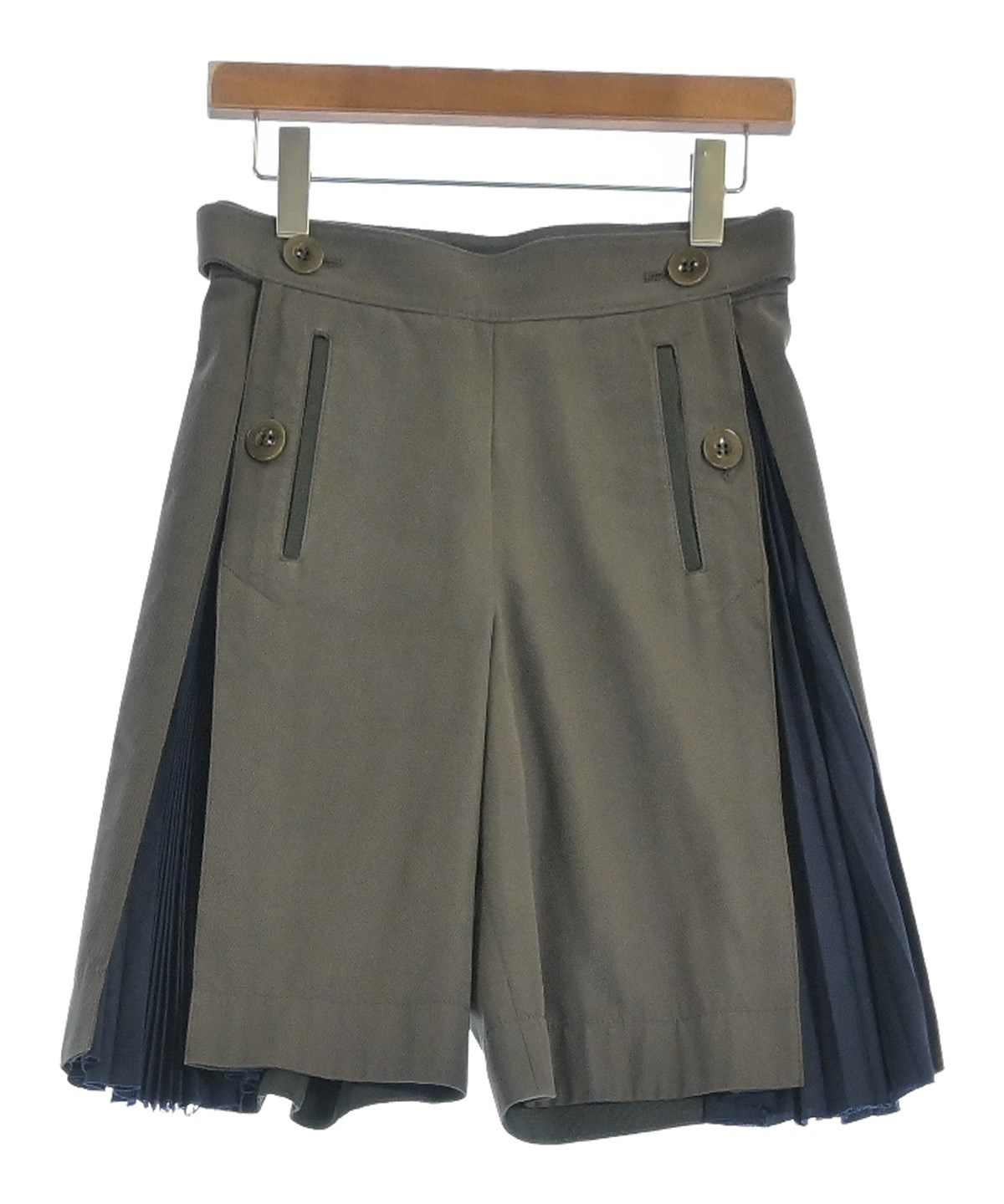 sacai luck サカイラック メルトンショートパンツ　カーキ sacai luck サカイラック メルトンショートパンツ カーキ V1