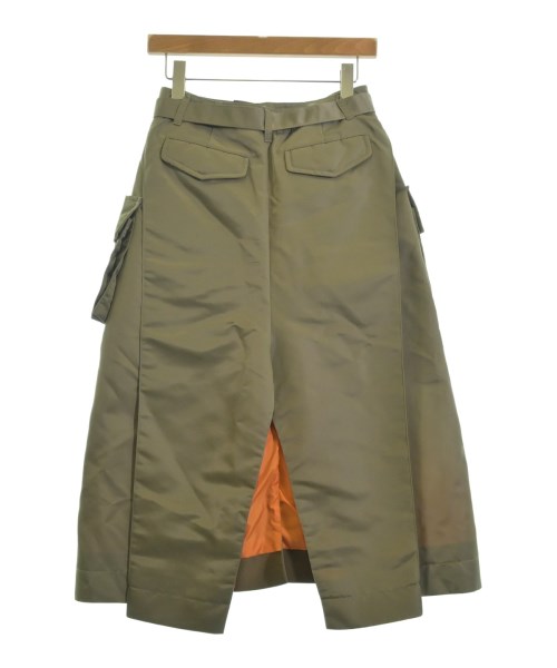 sacai（サカイ）ひざ丈スカート カーキ サイズ:1(S位) レディース/2200640573027