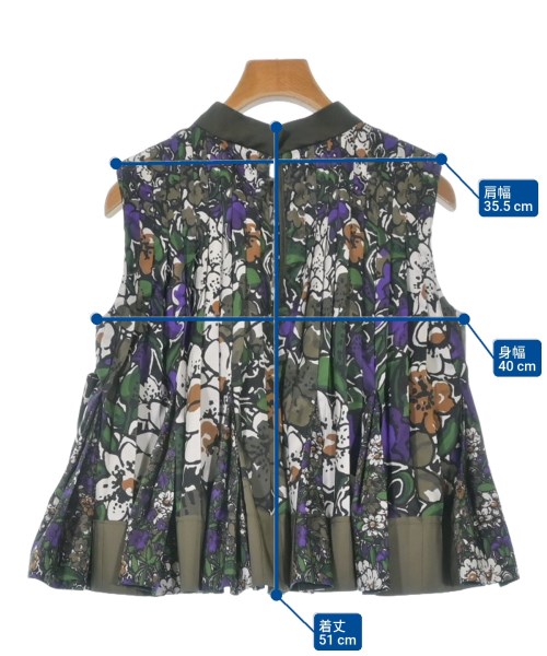 sacai（サカイ）ブラウス 緑 サイズ:1(S位) レディース/2200641693045