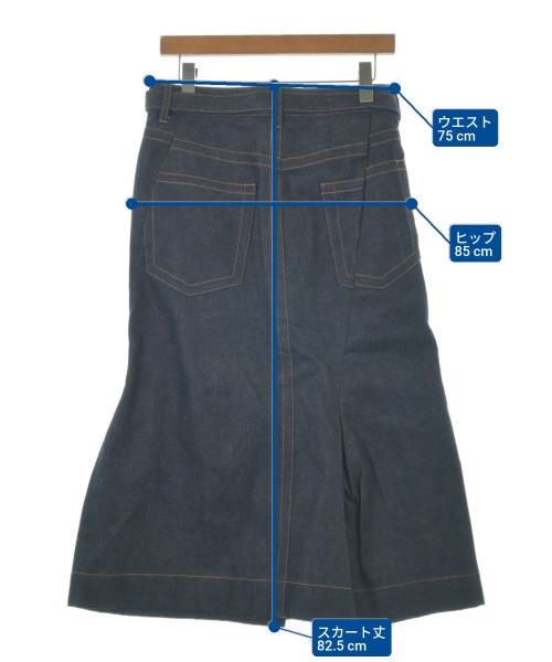 sacai（サカイ）ロング・マキシ丈スカート 紺 サイズ:1(S位) レディース/2200641978012