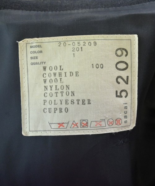 sacai（サカイ）スタジャン 紺 サイズ:1(S位) レディース/2200642006011