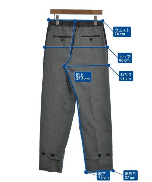 sacai（サカイ）スラックス グレー サイズ:1(S位) レディース/2200642006028