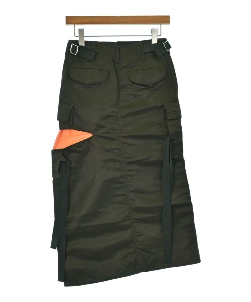 sacai（サカイ）ロング・マキシ丈スカート カーキ サイズ:0(XS位) レディース/2200623358108