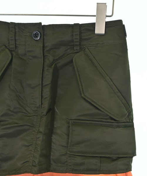 sacai（サカイ）ロング・マキシ丈スカート カーキ サイズ:0(XS位) レディース/2200623358108