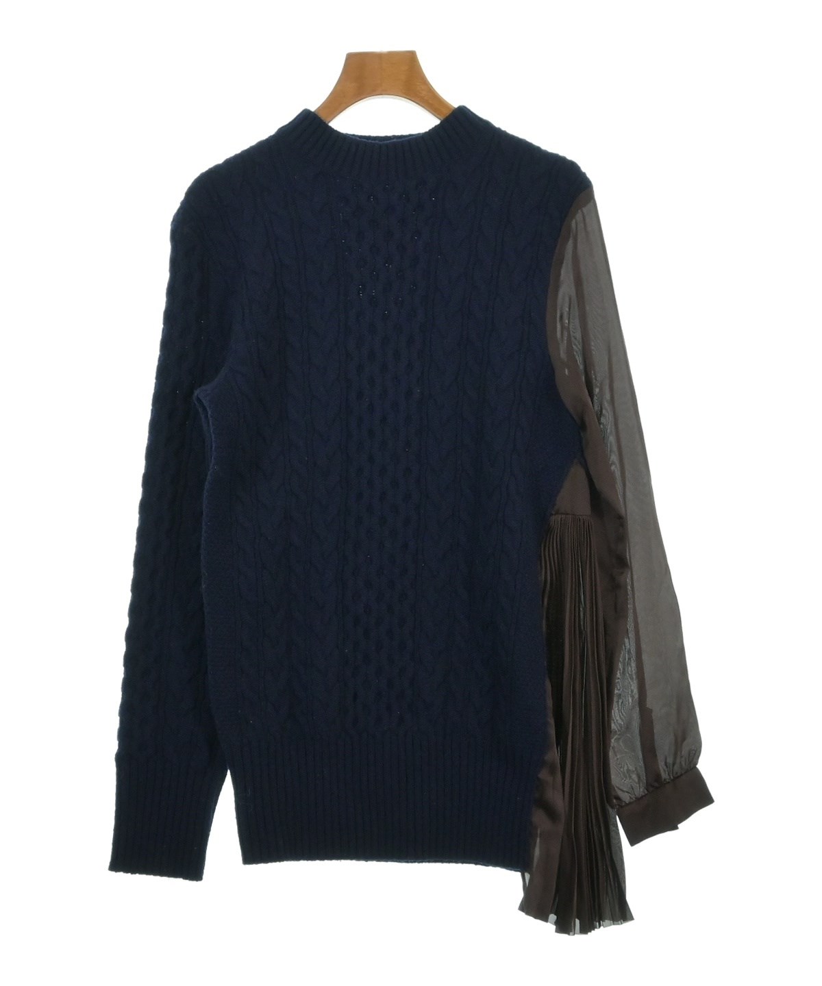 sacai（サカイ）ニット・セーター 紺 サイズ:2(M位) レディース