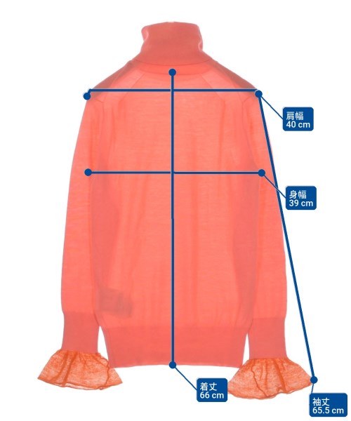 sacai（サカイ）ニット・セーター オレンジ サイズ:1(S位) レディース/2200642443144