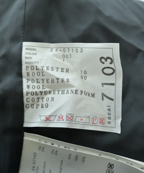 sacai（サカイ）Tシャツ・カットソー 黒 サイズ:1(S位) レディース/2200630519059