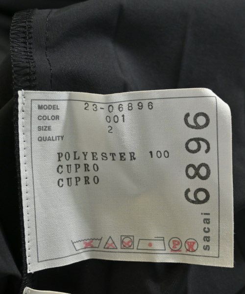 sacai（サカイ）ワンピース 黒 サイズ:2(M位) レディース/2200642959010
