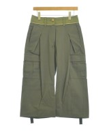 sacai（サカイ）クロップドパンツ カーキ サイズ:2(M位) レディース/2200626707156