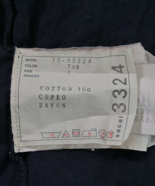 sacai（サカイ）Tシャツ・カットソー 紺 サイズ:1(S位) レディース/2200626707187