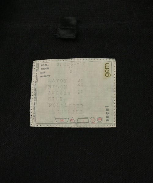sacai（サカイ）カーディガン 黒 サイズ:2(M位) レディース/2200629491113