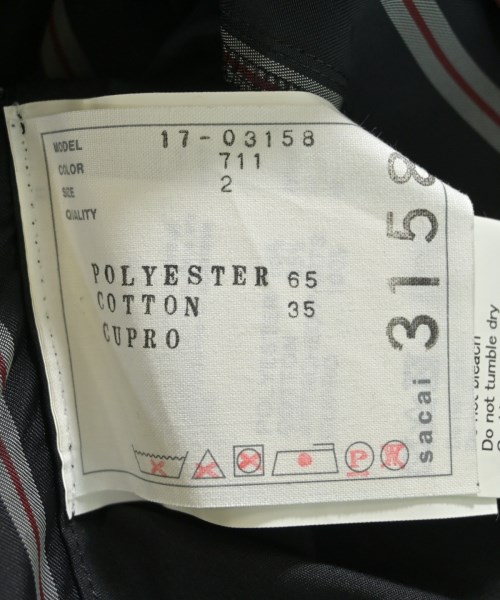 sacai（サカイ）ブラウス 黒 サイズ:2(M位) レディース/2200632774623