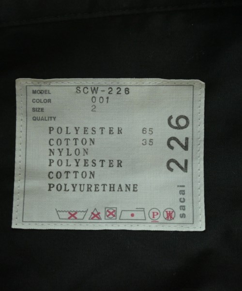 sacai（サカイ）カジュアルシャツ 黒 サイズ:2(M位) レディース/2200635299048