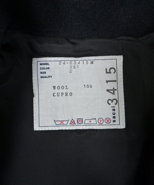 sacai（サカイ）ダッフルコート 紺 サイズ:2(M位) メンズ/2200644035026
