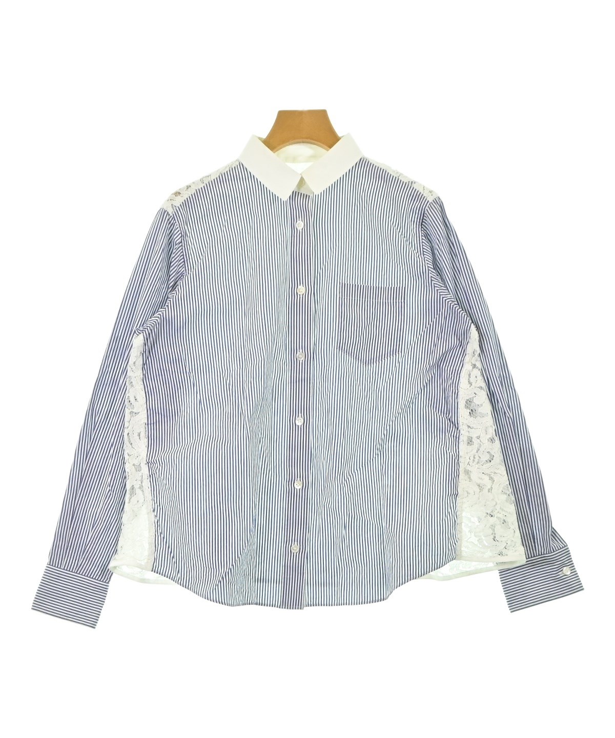 sacai（サカイ）ドレスシャツ 青 サイズ:3(L位) レディース