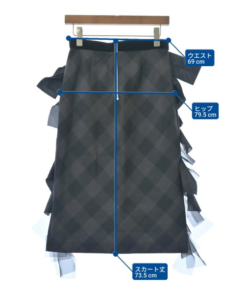 sacai（サカイ）ロング・マキシ丈スカート 黒 サイズ:1(S位) レディース/2200644358095