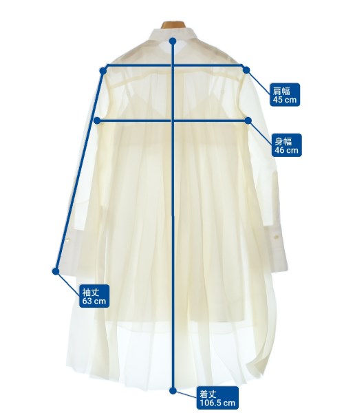 sacai（サカイ）ワンピース 白 サイズ:1(S位) レディース/2200644566124