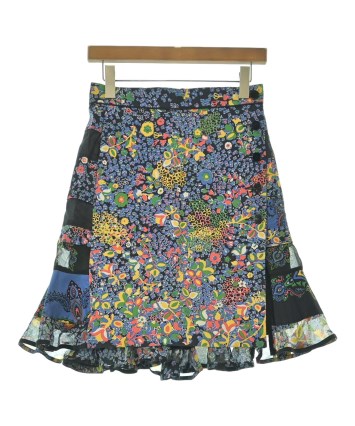 sacai（サカイ）ひざ丈スカート 青 サイズ:1(S位) レディース