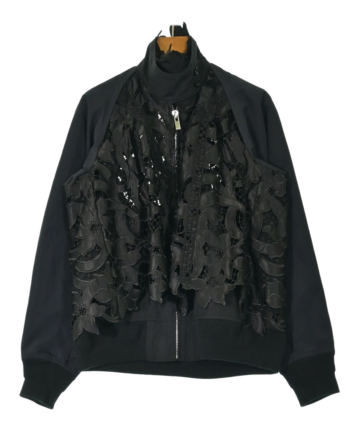 サカイ★ブルゾン★ブラック★サイズ1★百貨店購入品★2025年 sacai（サカイ）ライダース 黒 サイズ:1(S位) メンズ