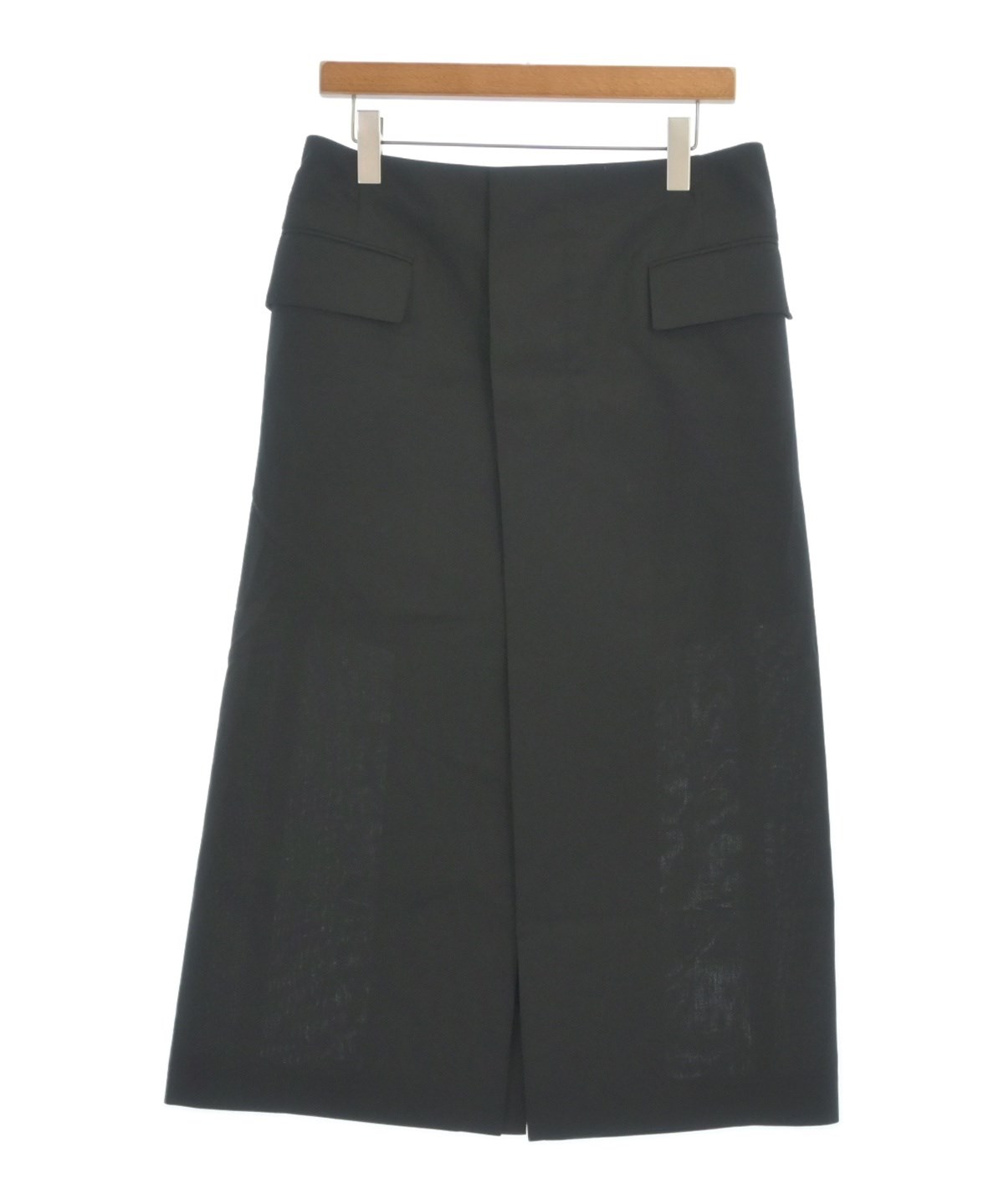 【美品】　sacai サカイ　レディース　プリーツベルトスカート　黒　膝丈 sacai（サカイ）ひざ丈スカート 黒 サイズ:2(M位) レディース