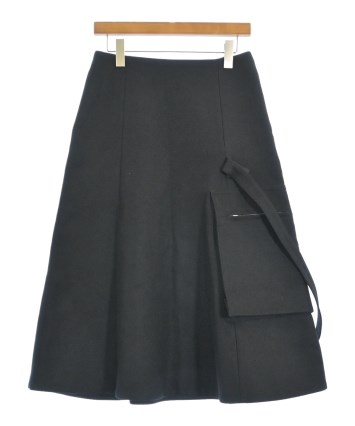 サカイ 黒 スカート ファスナー付き sacai（サカイ）ロング・マキシ丈スカート 黒 サイズ:2(M位