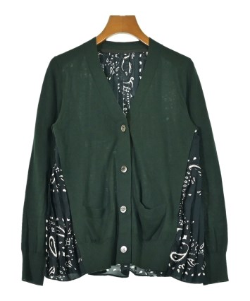 sacai（サカイ）カーディガン 緑 サイズ:1(S位) レディース