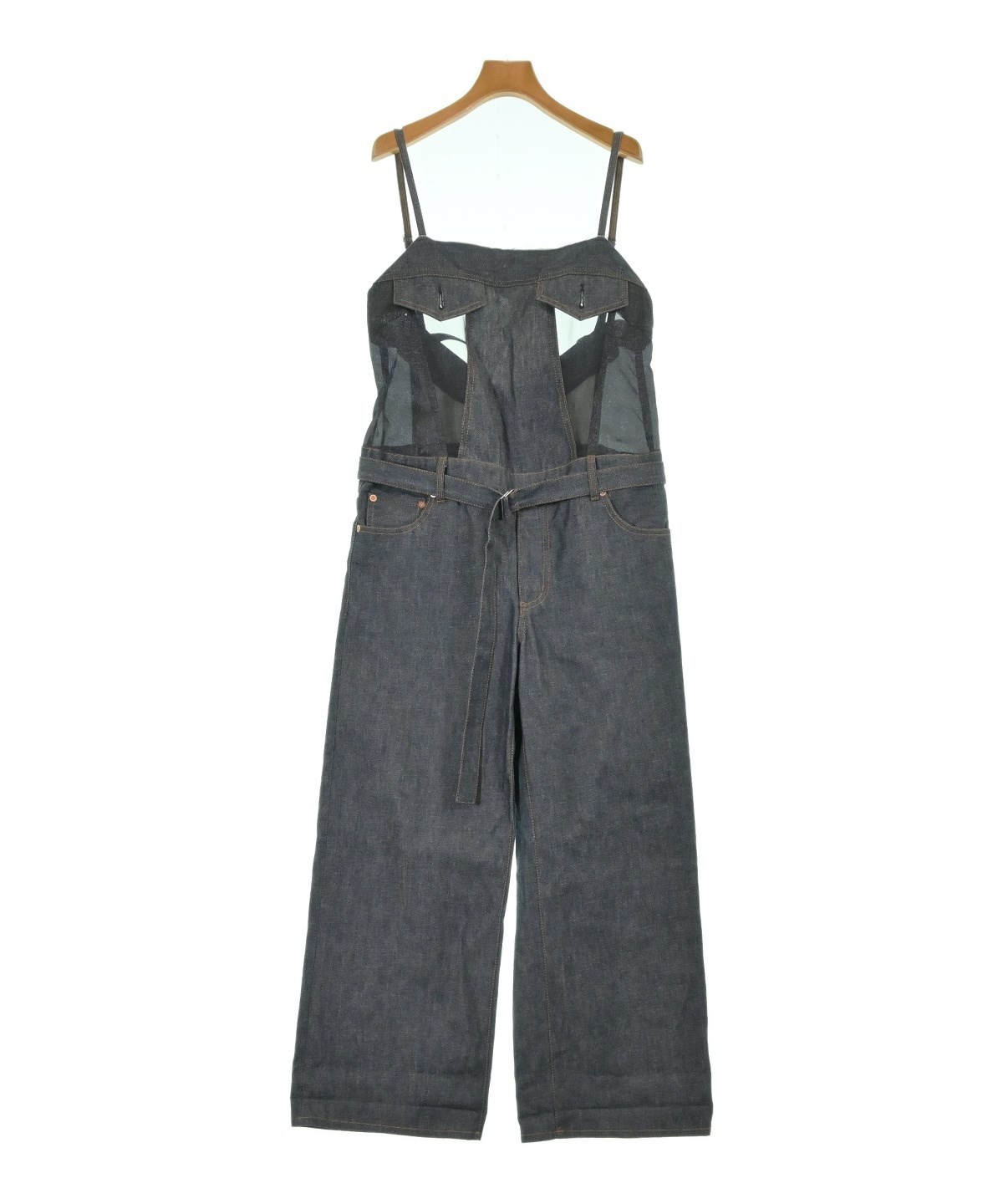 sacai サカイ オールインワン サロペット ジャケット スーチング sacai（サカイ）オールインワン/サロペット 紺 サイズ:1(S位
