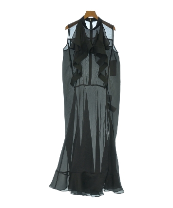 sacai（サカイ）ワンピース 黒 サイズ:3(L位) レディース