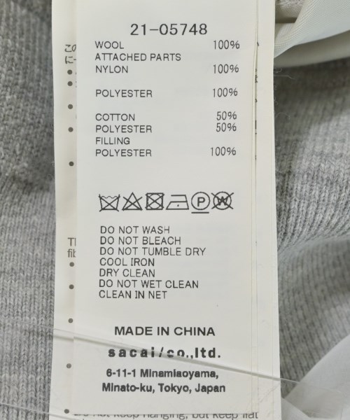 sacai（サカイ）ニット・セーター 白 サイズ:2(M位) レディース/2200620993128