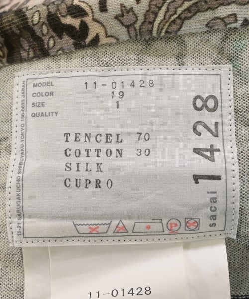 sacai（サカイ）ワンピース 黒 サイズ:1(S位) レディース/2200613549271