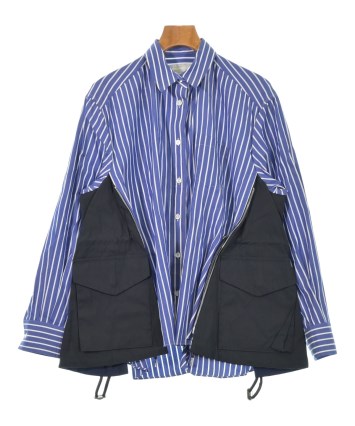 一度着用　定価66,000円　Sacai 新作シャツ sacai（サカイ）カジュアルシャツ 青 サイズ:1(S位) レディース