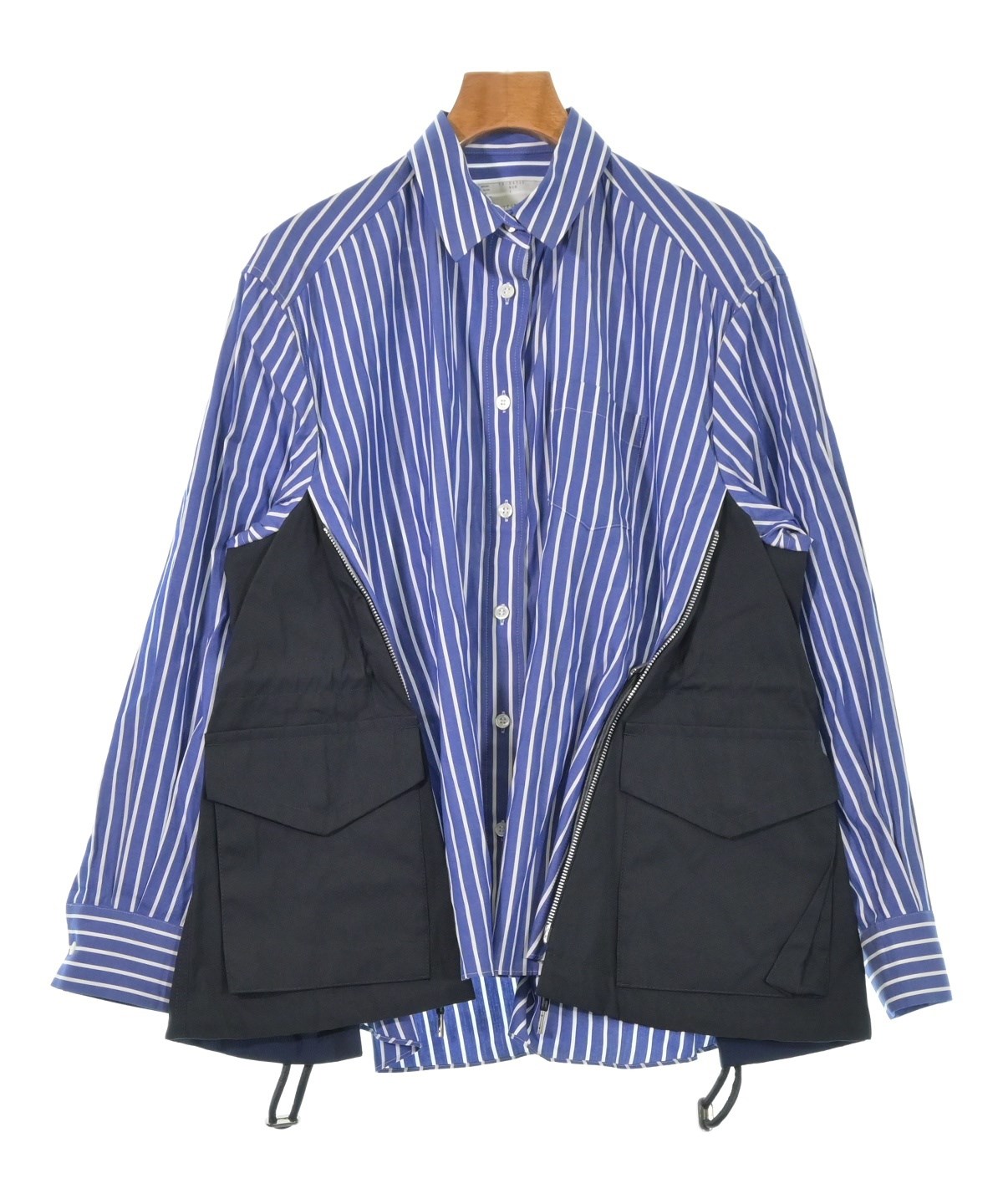 sacai（サカイ）カジュアルシャツ 青 サイズ:1(S位) レディース