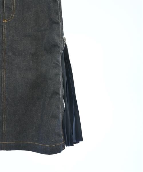sacai（サカイ）ひざ丈スカート 紺 サイズ:36(S位) レディース/2200624493068