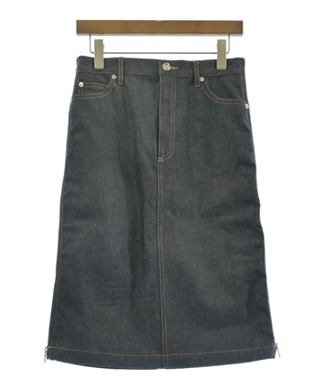 sacai（サカイ）ひざ丈スカート 紺 サイズ:36(S位) レディース