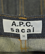 sacai（サカイ）ひざ丈スカート 紺 サイズ:36(S位) レディース/2200624493068