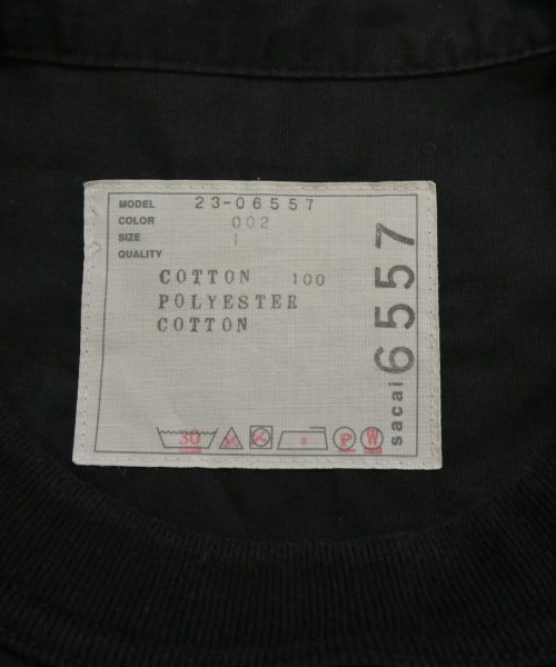 sacai（サカイ）Tシャツ・カットソー 黒 サイズ:1(S位) レディース/2200613845052