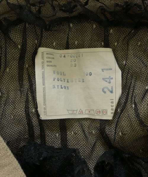 sacai（サカイ）ニット・セーター ベージュ サイズ:-(XS位) レディース/2200625703098