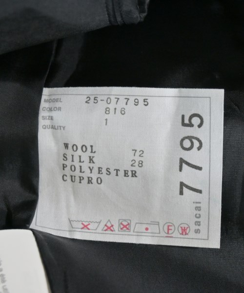 sacai（サカイ）カジュアルジャケット 紺 サイズ:2(M位) レディース/2200626695057