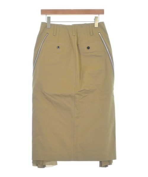 sacai（サカイ）ひざ丈スカート ベージュ サイズ:2(M位) レディース/2200626695071