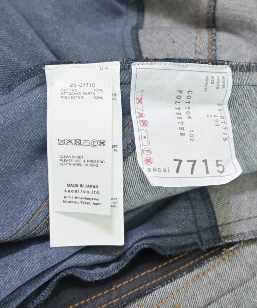 sacai（サカイ）カジュアルシャツ 紺 サイズ:2(M位) レディース/2200626725044