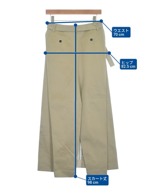 sacai（サカイ）ひざ丈スカート ベージュ サイズ:1(S位) レディース/2200626725082