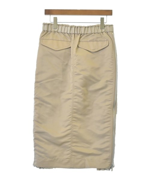 sacai（サカイ）ひざ丈スカート ベージュ サイズ:3(L位) レディース/2200627518010