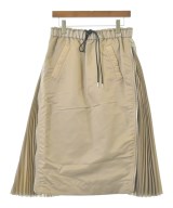 sacai（サカイ）ひざ丈スカート ベージュ サイズ:3(L位) レディース/2200627518010