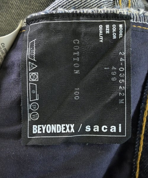 sacai（サカイ）デニムパンツ 紺 サイズ:1(S位) レディース/2200627748042