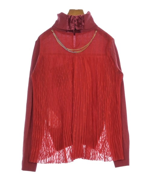 sacai（サカイ）ニット・セーター 赤 サイズ:3(L位) レディース/2200627845079