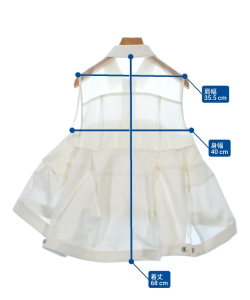 sacai（サカイ）カジュアルシャツ 白 サイズ:1(S位) レディース/2200628307026
